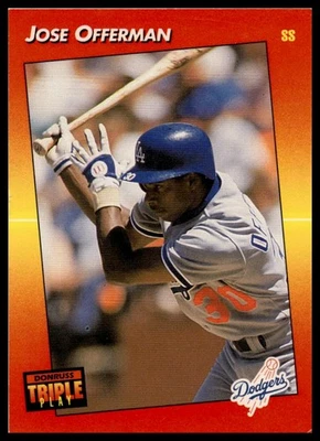 1992 Triple Play #153 Jose Offerman - Image 1 of 2