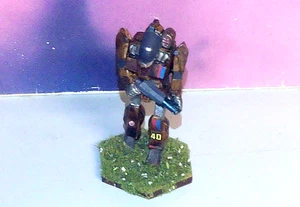 BATTLETECH BATTLEMASTER MECH [WACO RANGERS] (RAL PARTHA, METAL, PINTADO) - Imagen 1 de 5