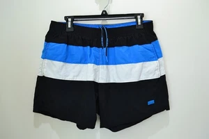 NUEVO SIN ETIQUETAS BAÑADOR HOMBRE HUGO BOSS PANTALONES CORTOS AZUL MARINO PLAYA SHORTS TALLA L - Imagen 1 de 4