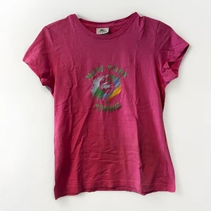 T-shirt Lacoste donna manica corta cotone jersey scollo a V New York Tennis taglia S - Foto 1 di 13