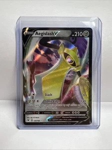 Pokemon Sword & Shield 126/185 Aegislash V Holo Rare Full Art NM - Bild 1 von 2