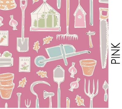 Tilda's Tiny Farm - Farm Tools розовая коллекция кленовых фермерских инструментов 10 x 19 дюймов - Изображение 1 из 3