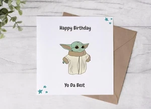 Happy Birthday Yoda The Best Star Wars Card - Picture 1 of 4