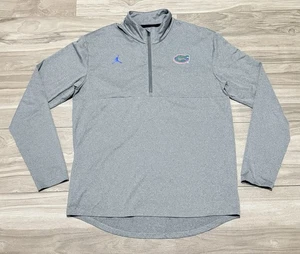 Taglia L - Maglione grigio con zip 1/4 marca Florida Gators Jordan - Foto 1 di 7