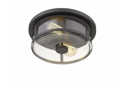 Z-Lite 462F11-BRZ 2 luces montaje empotrado, bronce Foto 1 de 3