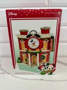 Department 56 Merry Christmas Village Mickey's Wecker Shop 2017 Disney NEU - Bild 1 von 10