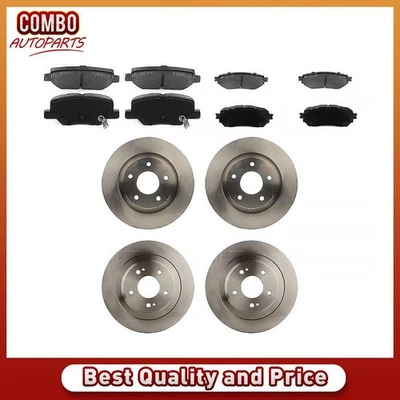 Front & Rear Brake Rotors Brake Pads Fits 2014-2015 Mitsubishi ASX - Image 1 of 4