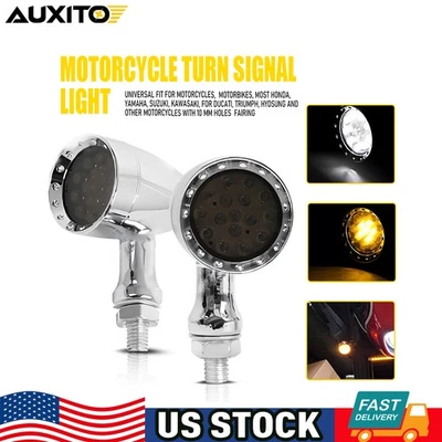 For Harley Sportster XL 1200 Motorcycle LED Turn Signal Blinker Brake Lights P - Image 1 of 4