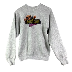 Universal Studios Hollywood Vintage ET Sweatshirt Gray Soft Sz XL  18-20 - Picture 1 of 5