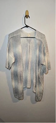 女式 POL 开衫 S 码灰色和白色 — 第 1/4 张图片