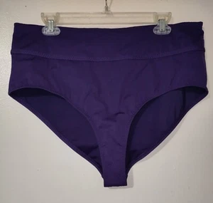 Fabletics Boardwalk High Waisted Swim Bottom XXL/1X Twilight Purple NEW - Picture 1 of 6