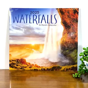 2025 Wall Calendar Waterfalls 11x12 inches Mountains Rivers - Picture 1 of 7