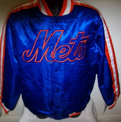 Jaqueta Snap Down NEW YORK METS MLB STARTER Outono 2019 AZUL/LARANJA PEQUENA GRANDE XL - Imagem 1 de 4