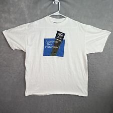 A1 Vintage 90s Intel Inside Pentium Processor T Shirt Adult XL White Mens