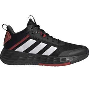 Adidas Men’s Boys Basketball Shoes Black Red Size 8 - Picture 1 of 5
