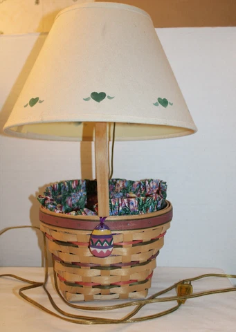 LONGABERGER EASTER  BASKET, FABRIC, TIE-ON, LAMP, SHADE, 1996 Cover