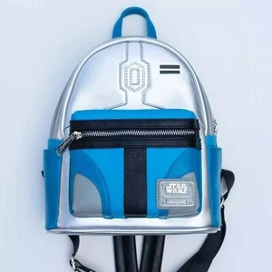 Grotto Treasures Exclusive  Loungefly Star Wars Jango Fett Cosplay Mini Backpack - Picture 1 of 6