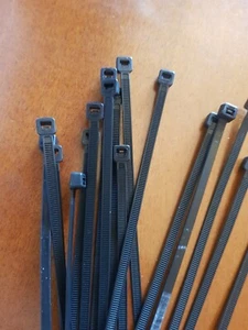 Black Nylon Strappo Necklaces Multiple Sizes 4 Pack of 100 Pieces - Picture 1 of 3