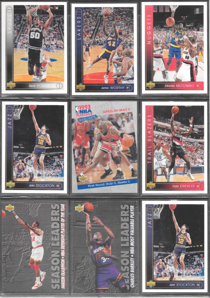 1993 Upper Deck Basketball Card Singles 1 - 181. Pick Your Card. Rookie RC HoF - Image 1 of 1
