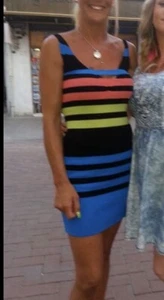 Miss Sixty Multi Stretch Bodycon dress size 10 - Picture 1 of 6