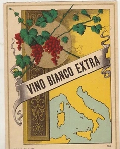 ITALY old Rare Wine Label VINO BIANCO EXTRA-Milano 1930s - Picture 1 of 2