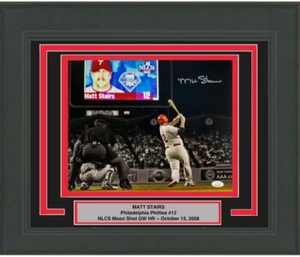 FRAMED Autographed/Signed MATT STAIRS Moon Shot Phillies 11x14 Photo JSA COA - Picture 1 of 1