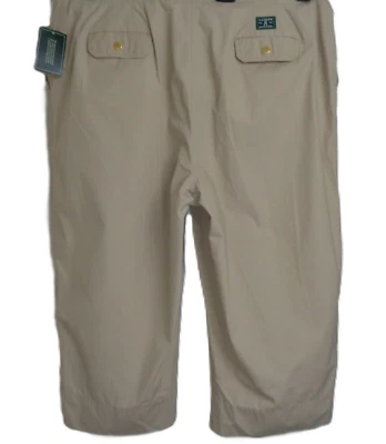 Ralph Lauren Baggy Shorts Long Length Womens Size 22W Brown Adjustable Waist - Image 1 of 4