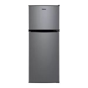 Galanz 4.6. Cu ft Two Door Mini Refrigerator with Freezer, Stainless Steel, New - Picture 1 of 8