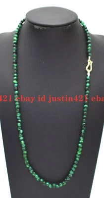 4mm Natural Tiger's Eye Gemstone Round Beads Necklace 16-28" AAA - Image 1 of 4