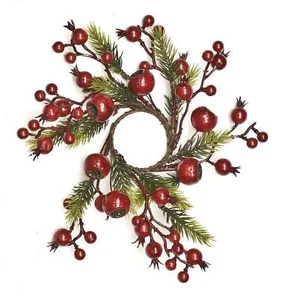 Linea Due Elle Girocandela Bayas Rojo Navidad D Interno 5 CM - Imagen 1 de 1