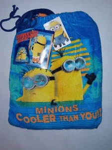 Despicable me Minions Convertible Beach Towel Cooler Than You Beach Bum Backpack - Picture 1 of 5