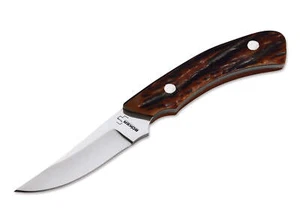 Boker Plus Cowboy Cross Draw Bone Fixed Knife 2.87" Blade 440C Sheath - 02BO516 - Picture 1 of 2
