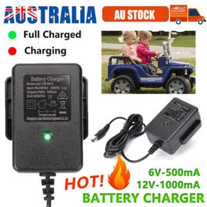 6V/12V Kids Car Battery Charger Electric Toys Motorcycle Scooter Power Adapter - Picture 1 of 22