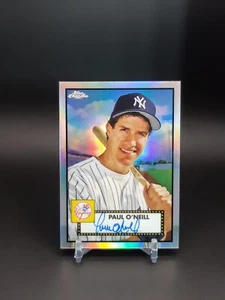 2021 Topps Chrome Platinum Anniversary Paul O'Neill Auto Refractor /199 - Foto 1 di 2