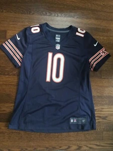Chicago Bears NFL Jersey Nike On Field Blue Women’s L Mitchell Trubisky - Picture 1 of 10