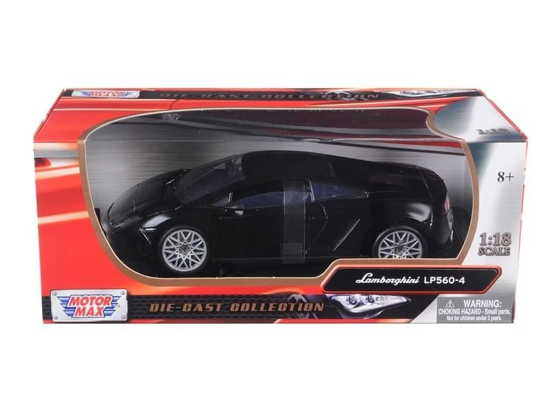 Lamborghini LP 560-4 Black 1/18 Diecast Car Model by Motormax - Image 1 of 1
