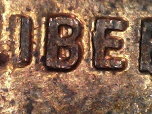 1960 D Lincoln Memorial Cent Filled in R Die Chip Error AU - Picture 1 of 18