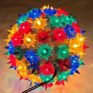 VINTAGE GE HOLIDAY CLASSICS 6” SUPER SPHERE 100 LIGHTS - Picture 1 of 8