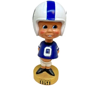 Vintage Baltimore Colts Gold Base Nodder Bobblehead NFL Hard Plastic - Picture 1 of 11