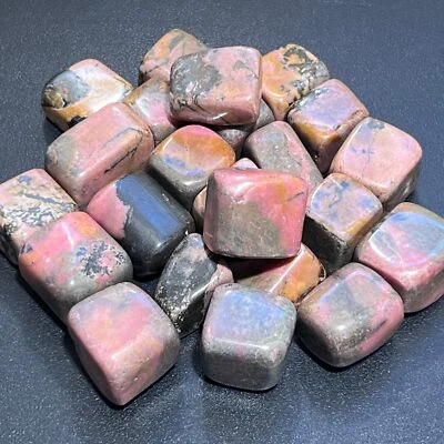 Pink Rhodonite Tumbled Stones (By The Piece or Pound) Wholesale - Image 1 of 4