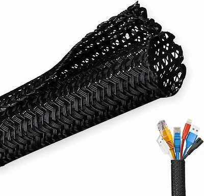 Cable Organizer for TV Computer, Wire Protector Cable Wrap Cover，Cable Sleeve - Image 1 of 4