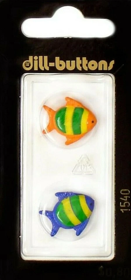 Dill Buttons ~ (1540) - 11/16" - 2 ct - Image 1 of 1