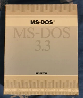 MS-DOS 3.3, Olivetti Computing, Complete Pack,  circa 1985, Vintage PC Software - Immagine 1 di 4