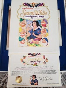 Walt Disney Masterpiece Snow White Exclusive Deluxe Video Edition Rare Full Set  - Picture 1 of 6
