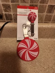Celebrate It Measuring Cup & Spoon Set Red & White - Picture 1 of 4
