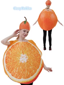 Z-I4-3 Adult Slice Orange Food Drink Fruit Vegetable Party Costume - Picture 1 of 8