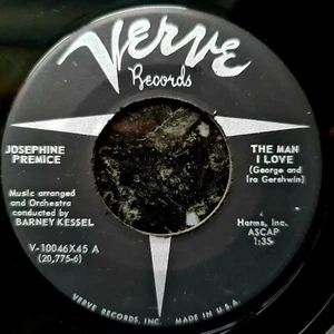 Josephine Premice - The Man I Love / No, No, Joe - Ex Con 1957 US Verve 7" - Picture 1 of 2