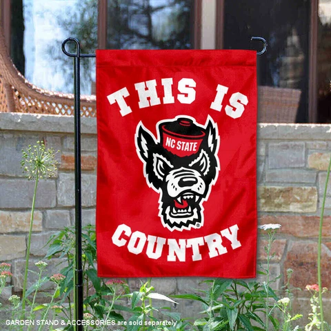 NC State Wolfpack This is NC State Country Garden Flag and Yard Banner Cover