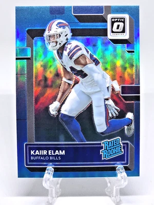 2022 PANINI OPTIC KAIIR ELAM #249 (RC) 253/299 AQUA PRIZM  "RATED ROOKIE" BILLS - Image 1 of 2