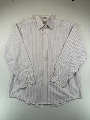 L.L. Bean Men’s Button Down Shirt 16.5 32/34 Stripe 100% Cotton Long Sleeve - Image 1 of 4